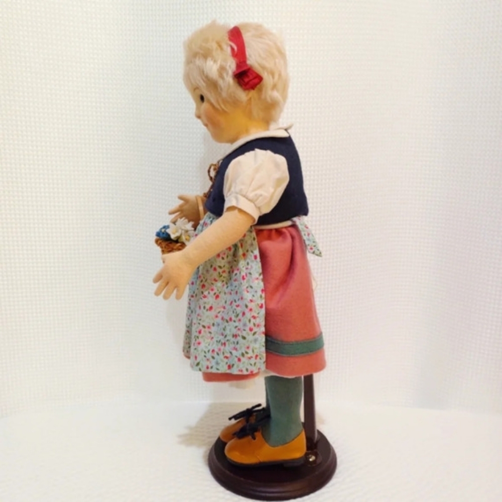Ultra Rare Steiff John Wright Kinder Sophie Doll Vermont Felt 17" - Picture 5 of 15
